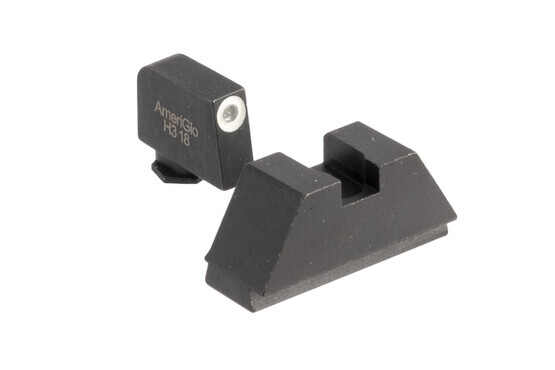 AmeriGlo Suppressor height sights feature a blacked out rear sight for instant contrast with red dot sight equipped Glocks